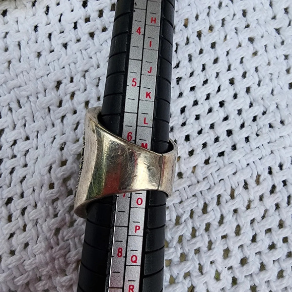 Vintage big bold Heart knuckle ring 7‎ - Picture 5 of 9